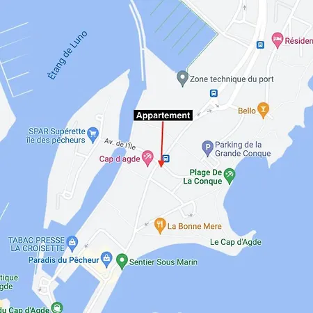 Apartment L'artimon, T2 Climatise, Parking Agde